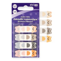 Zakładki samoprzylepne indeksujące 44x15 PIESKI 80 kartek STRIGO