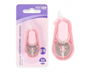 Korektor szkolny biurowy W TAŚMIE Strigo 5mm x 6m RÓŻOWY