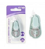 Korektor w TAŚMIE biurowy szkolny mini STRIGO 5mm x 6m ZIELONY pastelowy