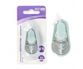 Korektor w TAŚMIE biurowy szkolny mini STRIGO 5mm x 6m ZIELONY pastelowy