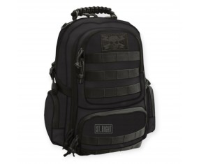 PLECAK szkolny młodzieżowy 4-komorowy CZARNY STRIGHT BP-36 MILITARY BLACK