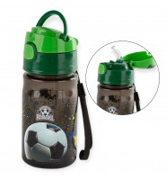 Bidon butelka na wodę dla dzieci ze słomką PIŁKA szkolny 330ml Derform