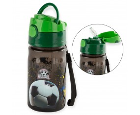 Bidon butelka na wodę dla dzieci ze słomką PIŁKA szkolny 330ml Derform