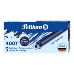 Naboje DŁUGIE Pelikan NIEBIESKO-CZARNE GRANATOWE