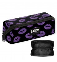 PIÓRNIK szkolny saszetka jednokomorowa BŁYSZCZĄCE USTA Glitter Lips BACKUP 7