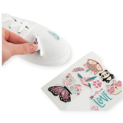 TATUAŻE do obuwia butów ŚWIECĄCE w ciemności LOVE BOHO KIDEA