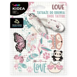 TATUAŻE do obuwia butów ŚWIECĄCE w ciemności LOVE BOHO KIDEA