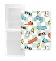 OKŁADKA etui na dokumenty ucznia SKATE DESKOROLKA dla chłopca Biurfol