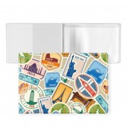 OKŁADKA na dokumenty ucznia legitymację NOWY FORMAT TRAVEL 10,5x7 cm Biurfol