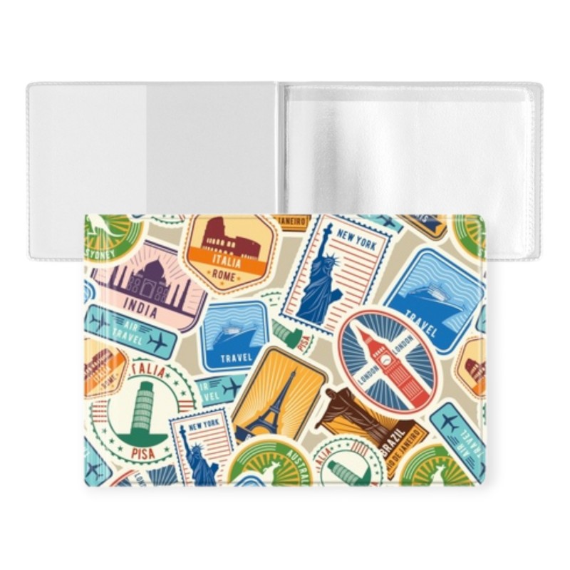 OKŁADKA na dokumenty ucznia legitymację NOWY FORMAT TRAVEL 10,5x7 cm Biurfol