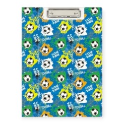 Deska ZAMYKANA podkładka z klipsem A4 PIŁKA NOŻNA FOOTBALL Clipboard Biurfol