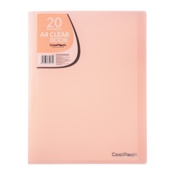 Teczka A4 OFEROWA z 20 koszulkami CoolPack brzoskwiniowa