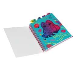 STITCH BLACK DISNEY kołozeszyt A5 z przekładkami w kratkę 100 kartek dla dzieci