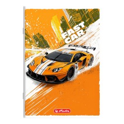 Zestaw 5x zeszyt szkolny dla chłopca FAST CAR A5 32K kratka