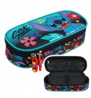 PIÓRNIK SASZETKA szkolna z klapką dla dziewczynki STITCH MINT ALOHA St.Majewski