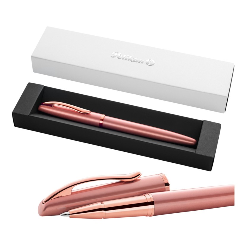 PIÓRO KULKOWE różowe złoto Jazz Noble Elegance ROSE w pudełku prezentowym Pelikan