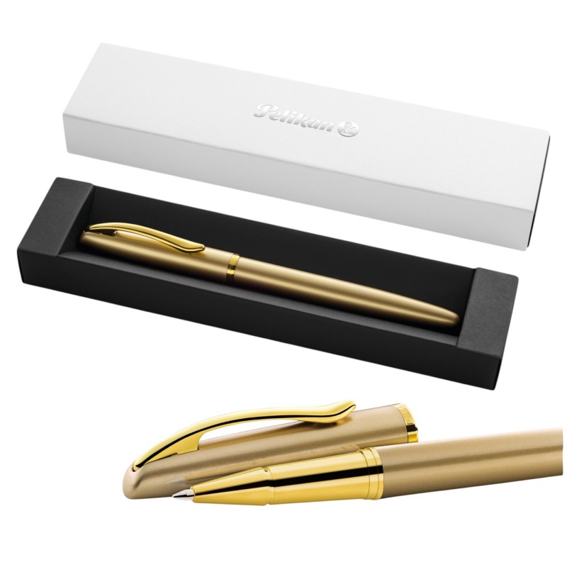 PIÓRO KULKOWE złote Jazz Noble Elegance GOLD w pudełku prezentowym Pelikan