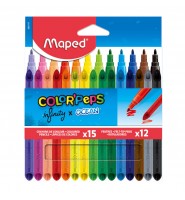 Zestaw Infinity kredki 15szt i  Flamastry Ocean 12