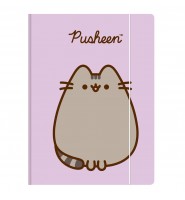 Teczka z gumką A4 St. Majewski 300g/m2 KOT PUSHEEN dla dziewczynki