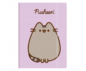 Teczka z gumką A4 St. Majewski 300g/m2 KOT PUSHEEN dla dziewczynki