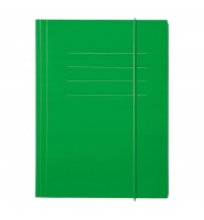 Teczka kartonowa na DOKUMENTY na gumkę Protos A4 zielona