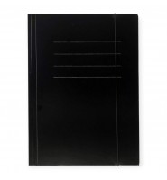 Teczka kartonowa na DOKUMENTY A4 Protos CZARNA