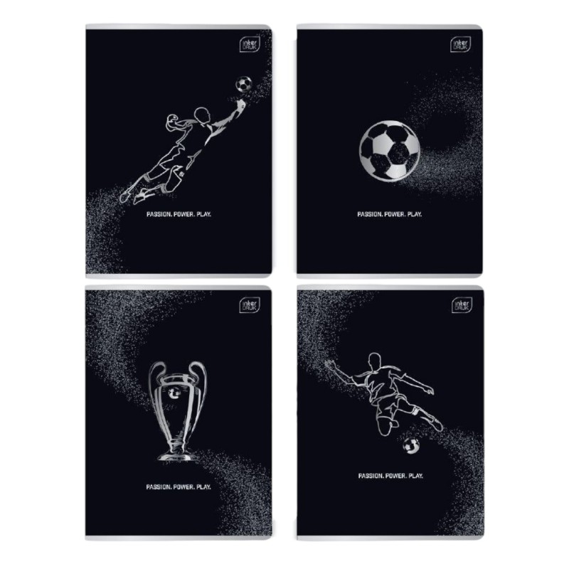 Zeszyt szkolnyA5 60 kartek w kratkę metalic SPORT 1 szt. MIX Interdruk