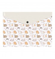 Teczka szkolna A5 PP KOPERTOWA na zatrzask Kotki Biurfol