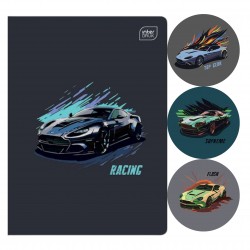 Zeszyt A5 16 kartek w kolorową trzylinię Interdruk Speed UV AUTA