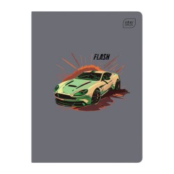 Zeszyt A5 16 kartek w kolorową trzylinię Interdruk Speed UV AUTA