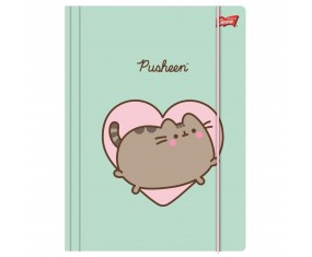 Teczka z gumką A4 St. Majewski 300g/m2 KOT PUSHEEN MINT dla dziewczynki