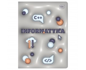 Zeszyt INFORMATYKA tematyczny przedmiotowy A5/60k w kratkę HYBRID INTERDRUK