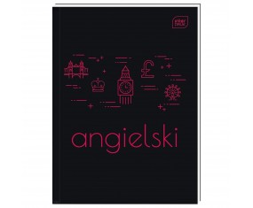 BRULION TEMATYCZNY przedmiotowy ANGIELSKI A5/80k w kratkę INTERDRUK