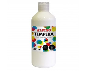 Farba plakatowa Alpino biała 500 ml – szkolna, zmywalna, kryjąca