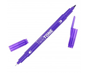 Marker flamaster TOMBOW dwustronny BRUSH PEN TwinTone grape fioletowy