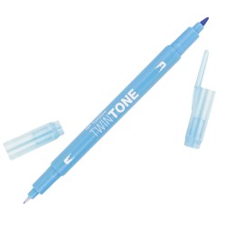 Marker TOMBOW dwustronny BRUSH PEN TwinTone fuchsia sax blue niebieski