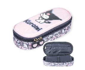 Piórnik szkolny saszetka z klapką dla dziewczynki KUROMI pink St. Majewski