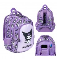 PLECAK szkolny 4-komorowy klasa 1-3 dla dziewczynki KUROMI VIOLET St. Majewski