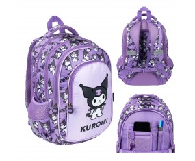 PLECAK szkolny 4-komorowy klasa 1-3 dla dziewczynki KUROMI VIOLET St. Majewski
