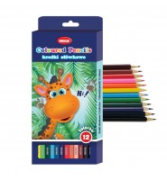 Kredki ołówkowe szkolne Beniamin 12 kolorów dla dzieci