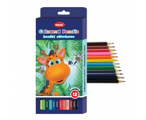 Kredki ołówkowe szkolne Beniamin 12 kolorów dla dzieci