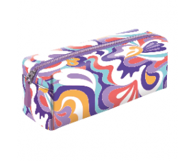 PIÓRNIK szkolny dla dziewczynki KOSMETYCZKA w kwiaty Beniamin