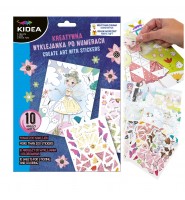 Kreatywna wyklejanka po numerach dla dziewczynek MAGICZNY ŚWIAT Kidea