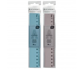 Linijka kolorowa ACADEMY 15 cm Interdruk wielokolorowa 1 sztuka