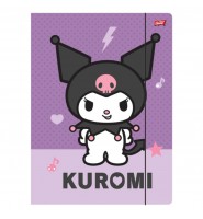 Teczka szkolna z gumką A4 St. Majewski 300g/m2 KUROMI dla dziewczynki