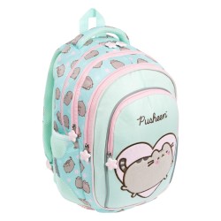 Zestaw szkolny dla dziewczynki PUSHEEN MINT SERCE plecak worek saszetka