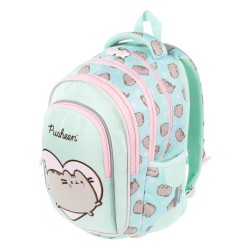 Zestaw szkolny dla dziewczynki PUSHEEN MINT SERCE plecak worek saszetka