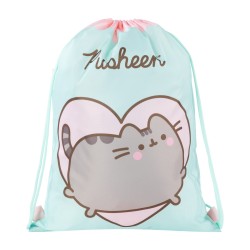 Zestaw szkolny dla dziewczynki PUSHEEN MINT SERCE plecak worek saszetka