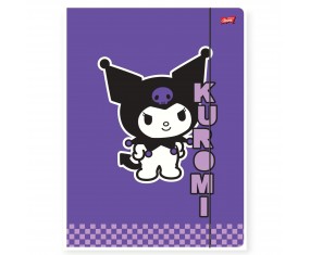 Teczka szkolna z gumką A4 St. Majewski 300g/m2 KUROMI VIOLET dla dziewczynki