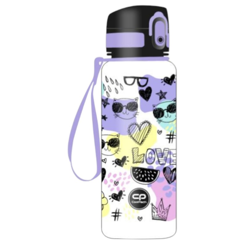 Bidon szkolny butelka na wodę Brisk mini 400ml dla dziewczynki Coolpack MOOD
